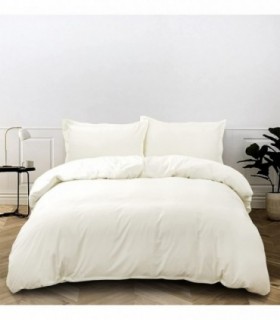 Juego 3 Piezas Funda Nordica Cama 90  (Crudo, Cama 90 / 150x220 cm)