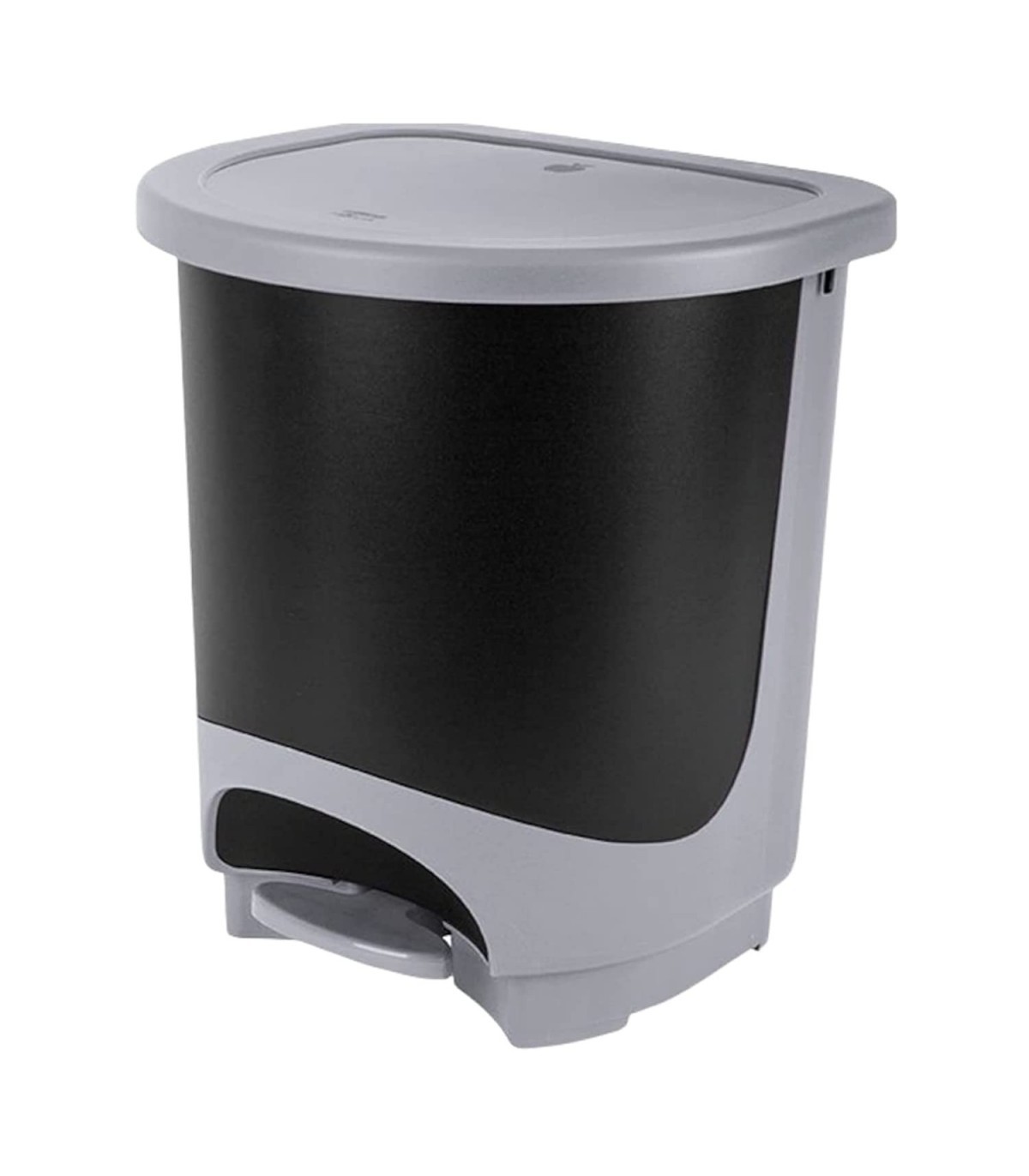 TIENDA EURASIA® Cubo de Basura para la Cocina Plata Cubo Basura con Pedal Capacidad para 30 Litros Material Plastico Resistente Variedad de Colores