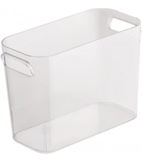 Cajas de Almacenaje con Asas (Transparente, 2 Cajas)