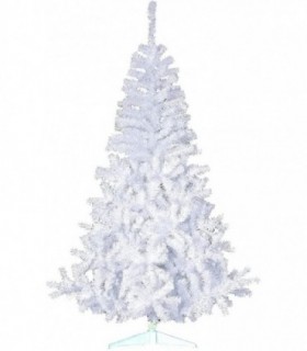 Arbol Navidad de Plastico Color Blanco Frondosos  (150 cm, Blanco)