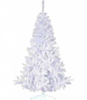 Arbol Navidad de Plastico Color Blanco Frondosos (210 cm, Blanco)