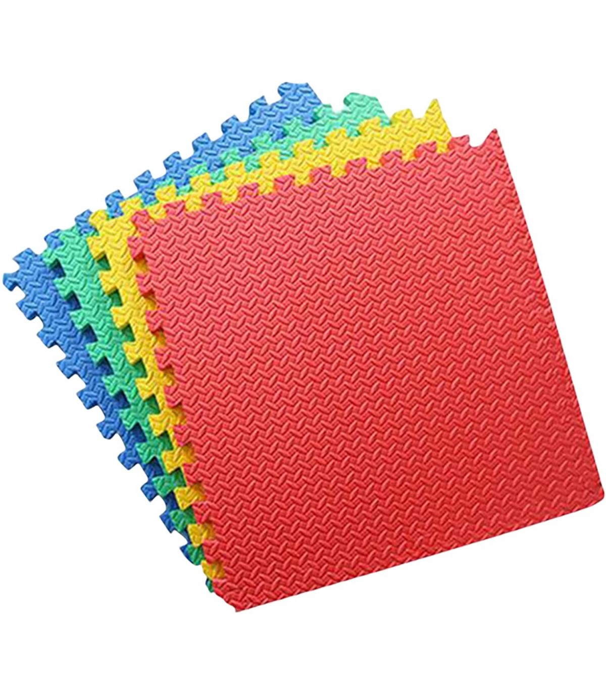 Alfombra Puzzle para Bebe Infantil de Goma Eva Pack 4 Piezas de 60 cm  Superficie de Juego y Proteccion (Colores 4 Piezas)