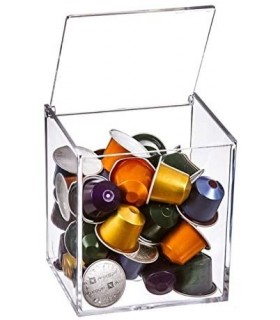 Portacapsulas metacrilato para 13 cápsulas Dolce Gusto o 40 cápsulas Nespresso
