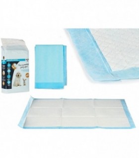 Empapadores para Perros Super Absorbentes Elimina el Olor Antibacterias Adhesivo en Las Esquinas 10 Uds (60 x 90 cm)
