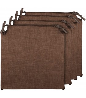 Pack 4 Cojines para Sillas (Chocolate)