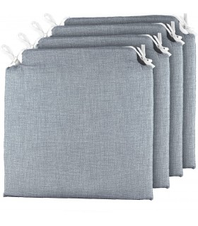 Pack 4 Cojines para Sillas (Gris)