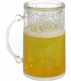 Jarra Cerveza Enfriadora, 400ml, Fabricado en Plastico Resistente