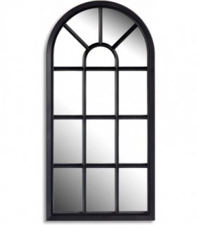 Espejos Decorativos de Pared, Ventana, aproximado 71x34,5x2,5cm (Negro)