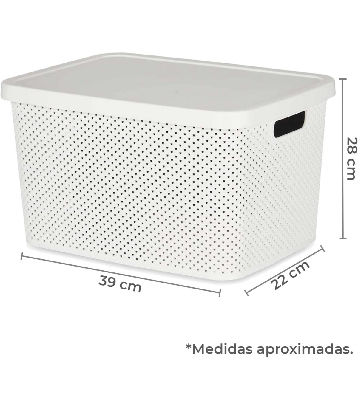 Caja de Almacenaje con Tapa Transparente Plástico 35 x 14 x 47 cm (14  Unidades) 
