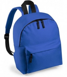 Mochila Infantil, 25x30x12cm, Cierre Cremallera Doble, Bolsillo Frontal (Azul)