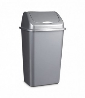 Cubo de Basura 50 L, 40x35x68cm (Plata)