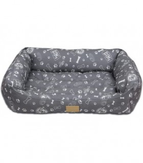 Cama de Perro de Poliester, Interior con Comodas Fibras de Algodon (60 x 45 cm)
