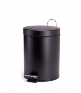 Papelera de Baño con Pedal, Cubo Extraible, Acero Inox (12 litros)