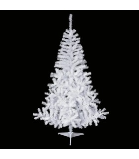 Árbol de Navidad Artificiales - Soporte de Pie de Plástico  (Blanco, 120 CM)