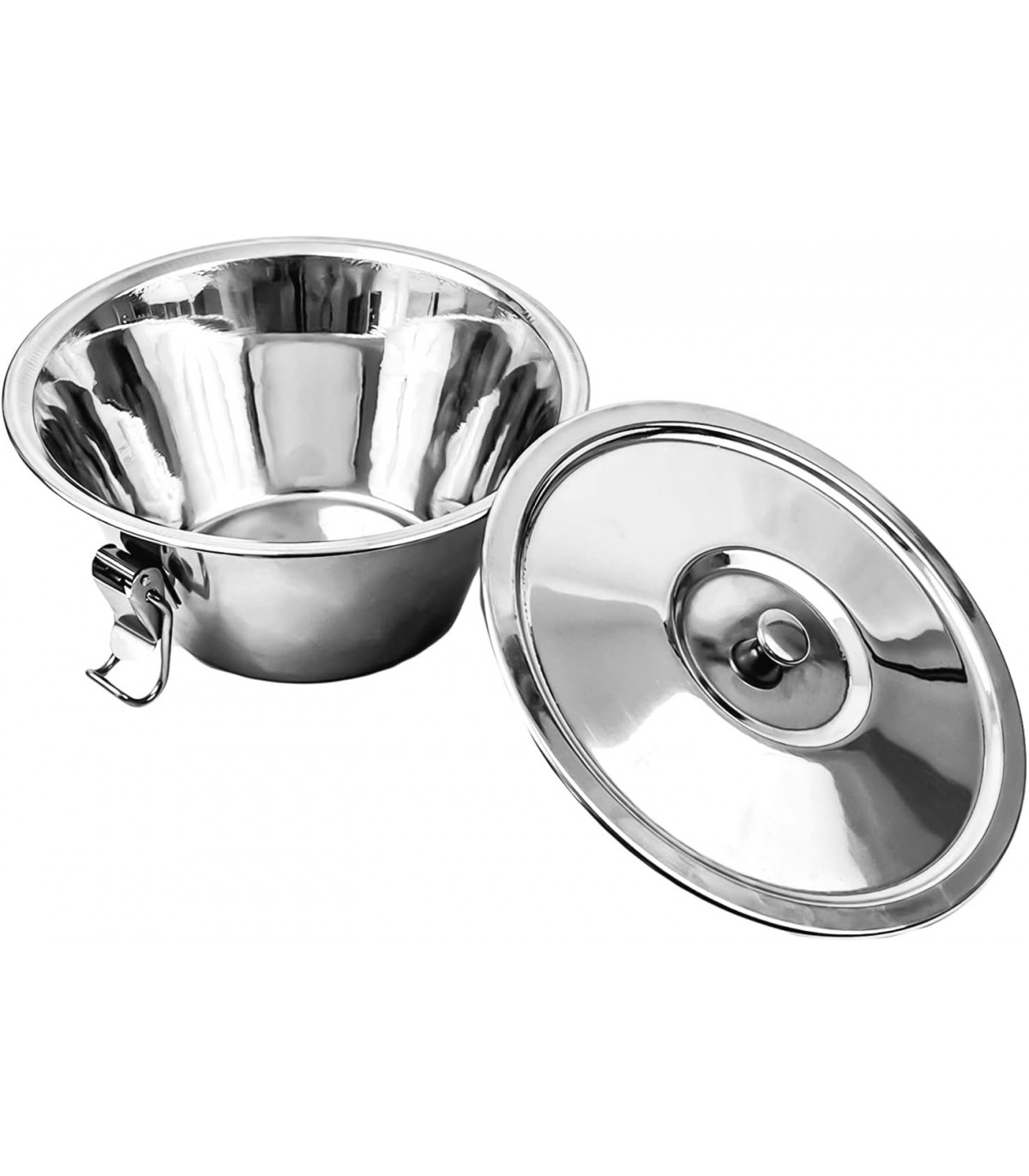 Flanero De Acero Inoxidable Con Tapa - 20cm