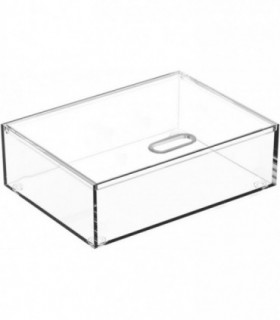 Cajonera Plástico Transparente Modular (1 cajón, 17 x 13 x 6 cm)