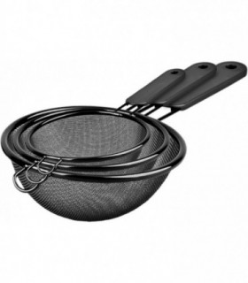 Juego 3 Coladores de Distinto Diametro, Antiadherentes (ø14cm, ø16cm, ø18cm)