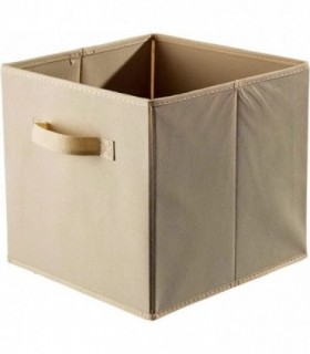 Cubo de Almacenamiento de Tela 31x31x31cm (Beige)