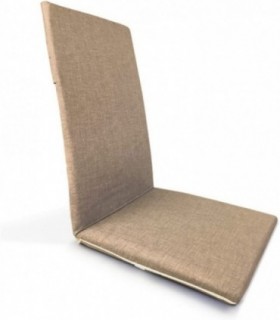 Cojín Tumbona de Jardín, Funda Lavable con Cremallera (120 x 50 cm, Beige)