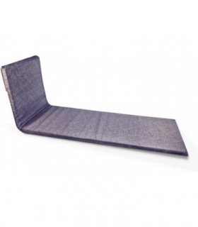 Cojín Tumbona de Jardín, Funda Lavable con Cremallera (180 x 50 cm, Gris)