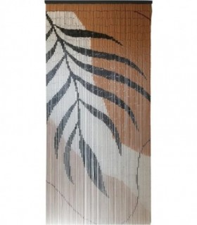 Cortina para Puerta de Exterior de Tiras de Bambú, 90x200 cm (Hojas)