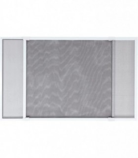 Mosquitera Extensible para Ventanas, Marco de Aluminio, 70-130 cm x 50 cm alto