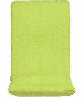Colchoneta para Tumbona Relleno de Fibra y Funda Lavable (120x50cm, Verde Pistacho)