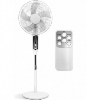 Ventilador de Pie con Mando con 3 Modos, Temporizador, 2 Posiciones, Altura Regulable, Área 23m2