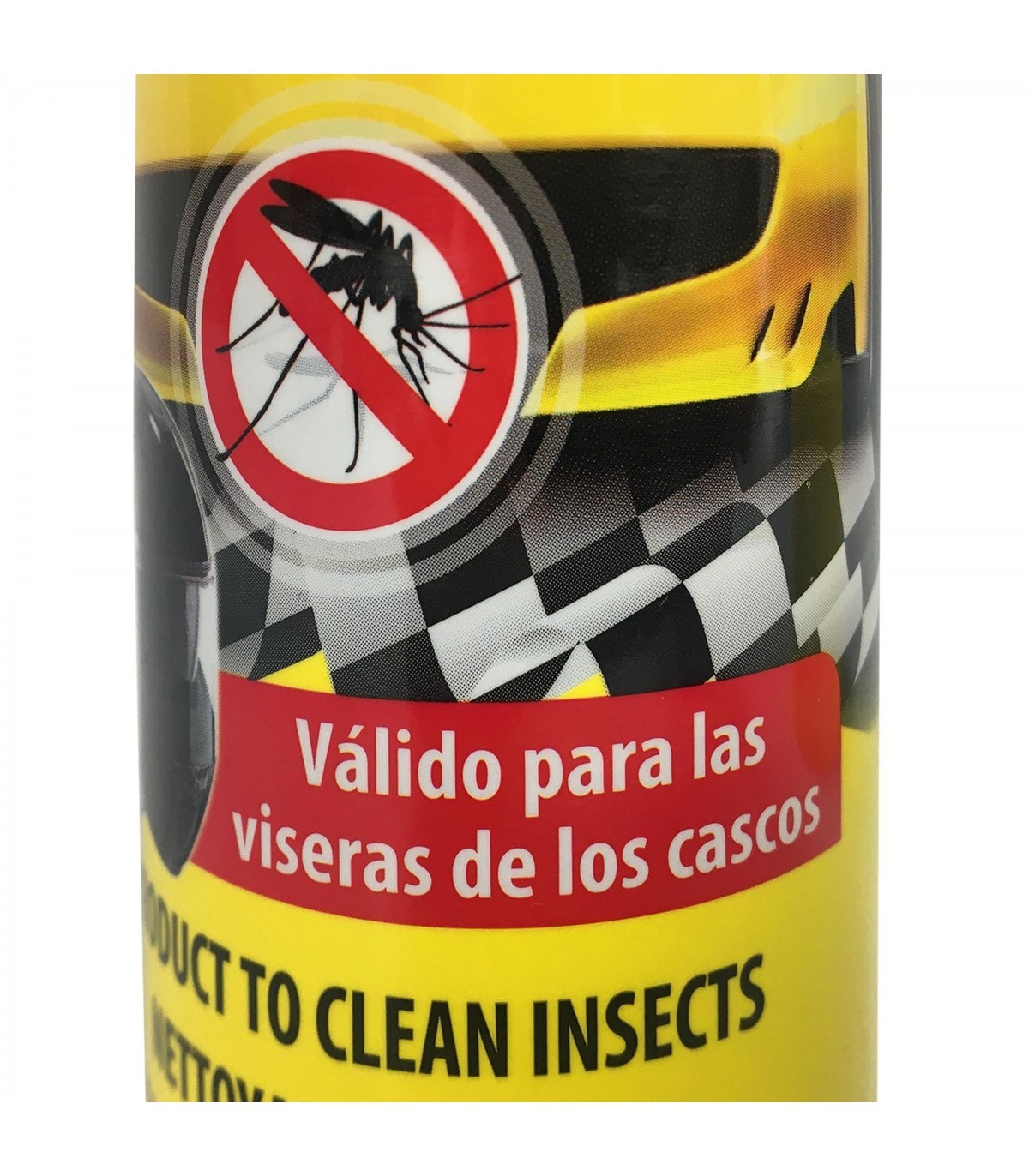 Spray Limpia Insectos para Coche, 7x25cm, 400ml, Valido para Casco de Moto