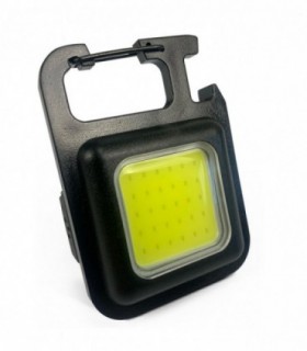 Mini Linterna LED Portatil, 4,8x6,2 cm, 3 Modos de Luz, Cable USB, 800 Lm, Plástico y Aluminio