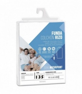 Funda de Colchon Rizo, 100% Poliéster, Elástica, Antiácaros y Transpirable 190/200cm (135cm)