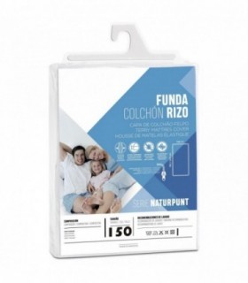 Funda de Colchon Rizo, 100% Poliéster, Elástica, Antiácaros y Transpirable 190/200cm (150cm)