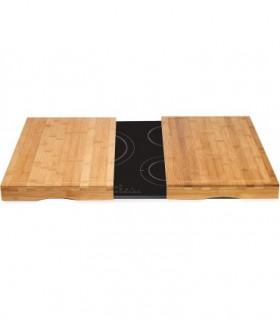 Juego de 2 Tablas de Cortar Cubre Vitrocerámica, 56 x 54 x 4 cm