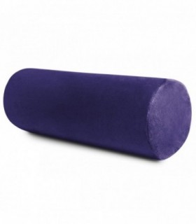 Almohada Cervical, 60x20cm, Terciopelo, Cubierta con Cremallera, Lavable (Morado)