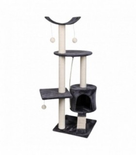Arbol Rascador Gato, Estructura de Terciopelo y Cuerda (Arbol Rascador 62x60x120 cm)