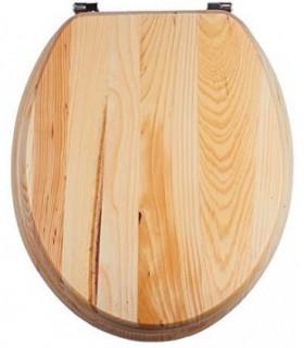 Tapa de WC Universal, MDF y Bisagras de Acero, 43,5x37,5 cm (140002 - Pino)