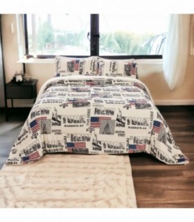 Edredón Nórdico con Borreguito y Funda de Almohada, Suave (135/150-220x240 cm, Estampado)