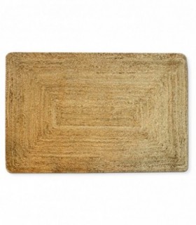 Alfombra de Yute, Rectangular, Trenzado a Mano (140 x 200 cm)