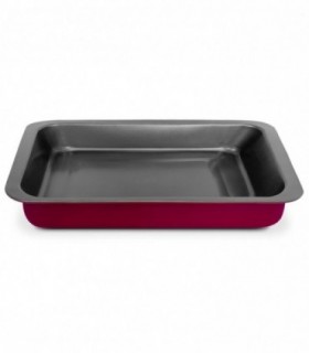 Bandeja para Horno, Acero con Recubrimiento Antiadherente, hasta 250ºC (C/Alas 36x25x5,5 cm)