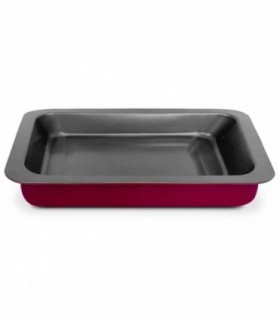 Bandeja para Horno, Acero con Recubrimiento Antiadherente, hasta 250ºC (C/Alas 42x32x5,5 cm)