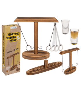 Juego de beber, lanzar anillo, aprox. 25 cm, con 2 vasito incl (2 x 45 ml)