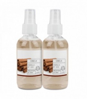 Pack 2 Ambientadores Spray, 120ml cada uno, Duradero (Canela)