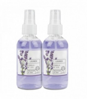 Pack 2 Ambientadores Spray, 120ml cada uno, Duradero (Lavanda)