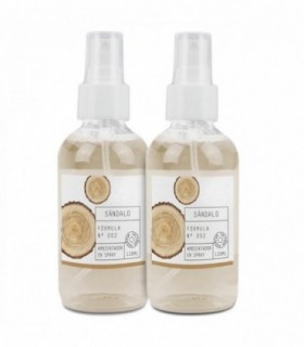 Pack 2 Ambientadores Spray, 120ml cada uno, Duradero (Sándalo)