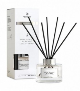 Ambientador Mikado Premium, 120ml, Fragancia Duradera (Rosa Blanca y Bambú)