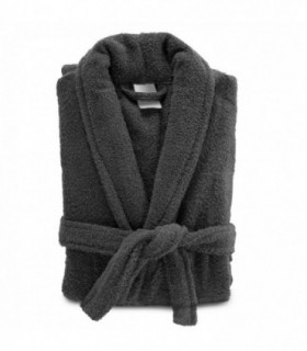 Albornoz de Ducha, 100% Algodón, 500 gr, Unisex, Talla Única, (Gris Carbón)
