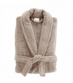 Albornoz de Ducha, 100% Algodón, 500 gr, Unisex, Talla Única, (Taupe)