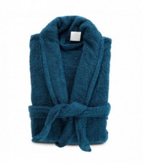 Albornoz de Ducha, 100% Algodón, 500 gr, Unisex, Talla Única, (Zafiro)