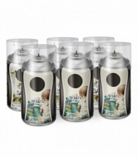 Pack 6 Ambientador Spray, 250 ml, 6,5x14,5 cm,  (Infantil)