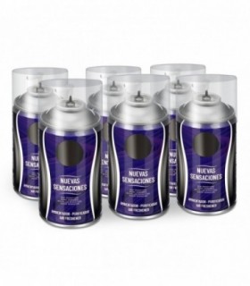 Pack 6 Ambientador Spray, 250 ml, 6,5x14,5 cm,  (Nuevas Sensaciones)